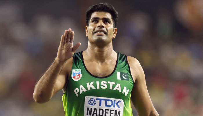 Pakistans Javelin thrower Arshad Nadeem seen in this undated image. — AFP/file