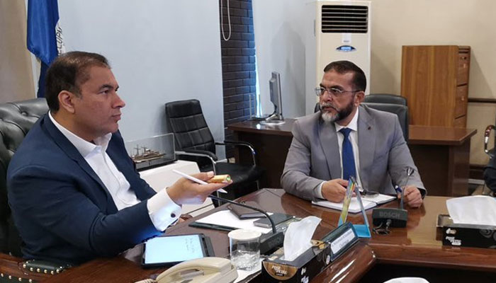 Islamabad Commissioner Chaudhry Muhammad Ali Randhawa chairs a meeting in Islamabad in this image released on June 6, 2021. — X/@CDAthecapital