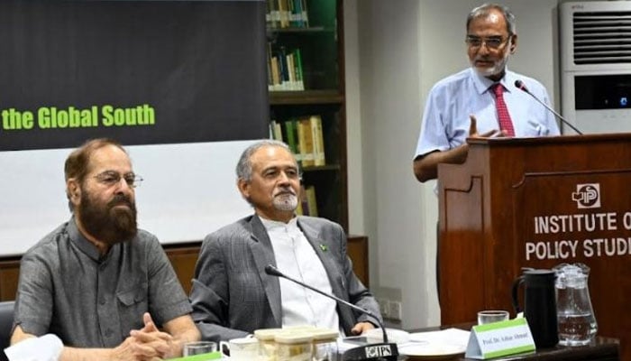 A panel discussion in progress at the Institute of Policy Studies on June 14, 2024. — APP file