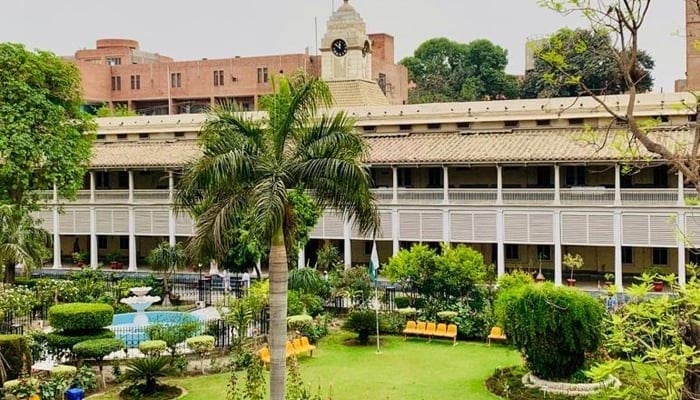 The Lady Reading Hospital Peshawar building can be seen in this picture released on September 23, 2022. — Facebook/Lady Reading Hospital Peshawar