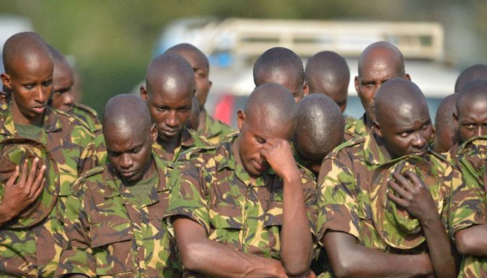 Kenyan troops have been fighting off the threat from Somalia-based Shabaab militants since the year 2000. — AFP File