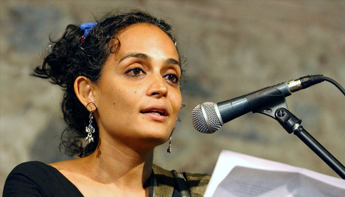 Indian author Arundhati Roy makes her opening speech as the Spokesperson of the Jury during the Istanbul session of The World Tribunal on Iraq. — Reuters/File