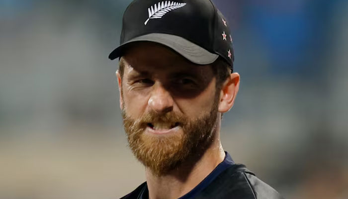 New Zealands Kane Williamson reacts after losing the match against India at the Wankhede Stadium, Mumbai  on November 15, 2023. — REUTERS