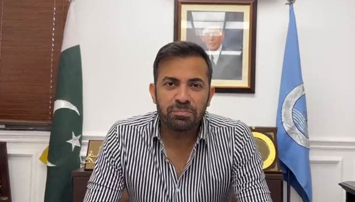 Former cricketer and selector Wahab Riaz. — Twitter/@WahabViki/Screengrab