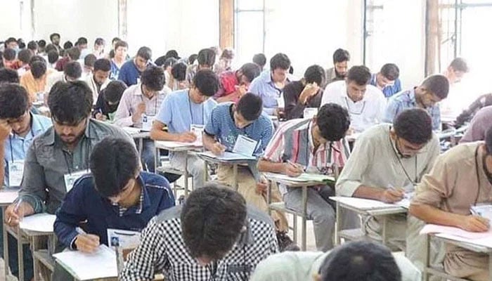 Students can be seen during matriculation exam. — APP/File