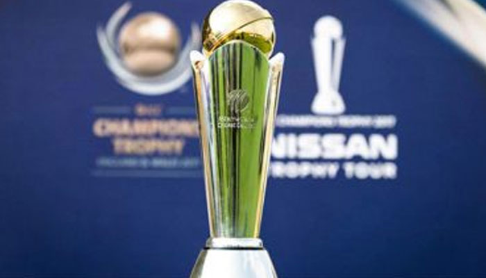 ICC Champions Trophy seen in this undated image. — X@ICC