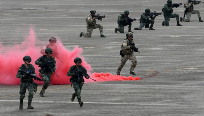 Taiwan’s Han Kuang exercise seen in this image. — AFP/file