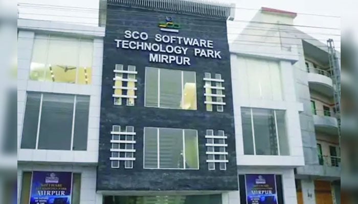 This image shows the Special Communication Organisation (SCO) Software Technology Park Building in Mirpur. — APP/File