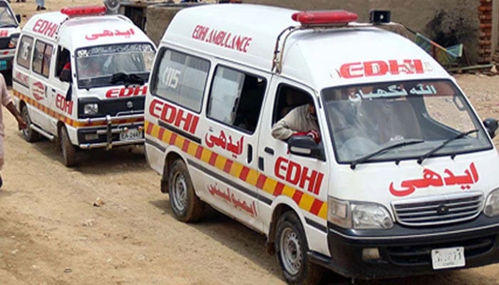 A representational image showing multiple ambulances at an undisclosed location. — Online/File