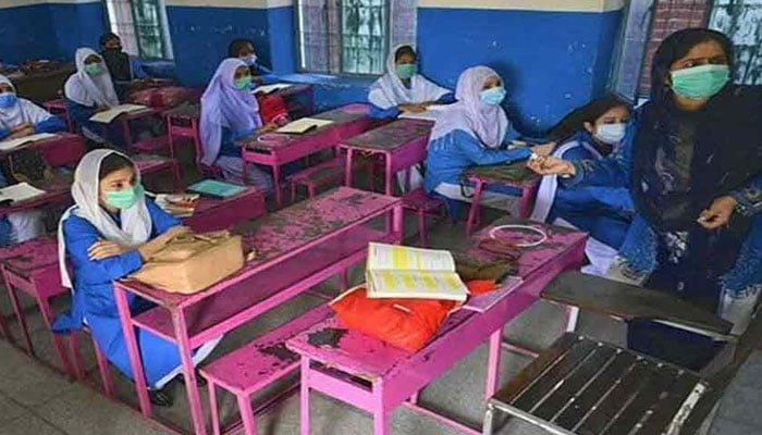 Representational image of a teachers busy at a classroom in a girls school in Khuzdar. — The News/Lala Rukh Fazal-Ur-Rehman/File