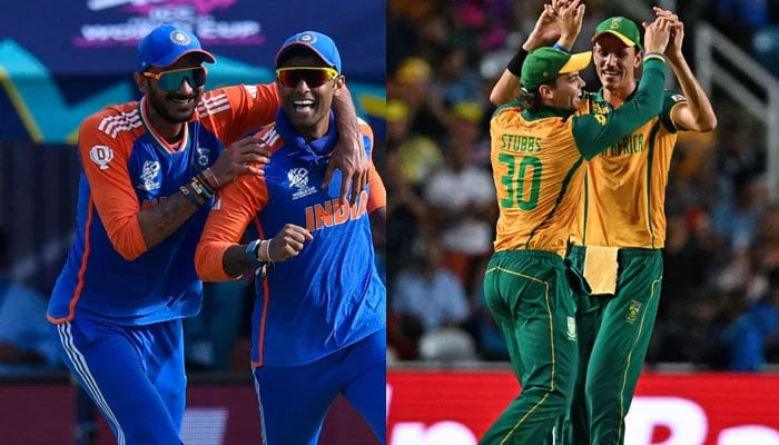 India (left) and South Africa will be playing the T20 World Cup final on Saturday. — AFP/file