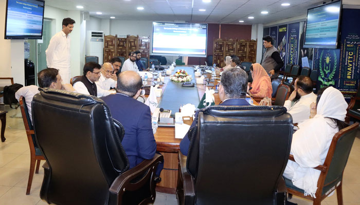 Representational image of the Accreditation Wing at NAVTTC holding its 23rd TA&QEC meeting at NAVTTC headquarters, during which 19 technical training institutes were scrutinized and accredited accordingly. — Facebook/NAVTTCOfficial