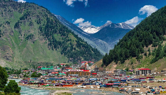 A general view of Naran valley is pictured in Mansehra District of Khyber Pakhtunkhwa on June 28, 2021. — AFP
