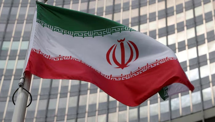 The Iranian flag flutters in front of the International Atomic Energy Agency (IAEA) organisations headquarters in Vienna, Austria, June 5, 2023.  — REUTERS