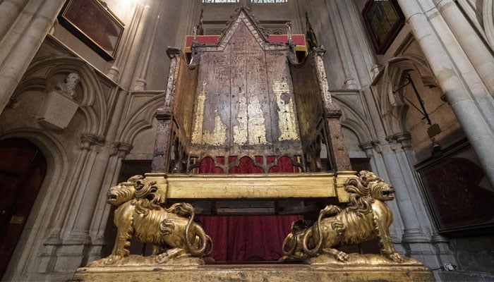 A representational image coronation chair commissioned in 1296 by King Edward I of England.— Reuters/File