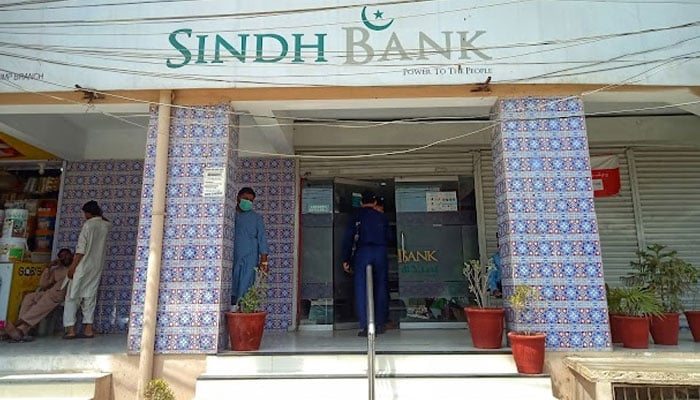 A Sindh Bank branch seen in this undated image.— Buzdy.com/file