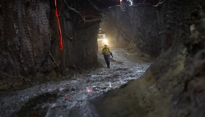 A mine worker walks underground Gold Fields. — Reuters/File