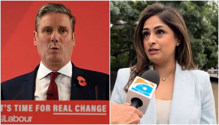 British Pakistani lawyer Mehreen Malik (right) from Conversative Party to contest against Labour Partys candidate for prime minister Sir Keir Starmer in UK elections 2024. — AFP/Reporter File