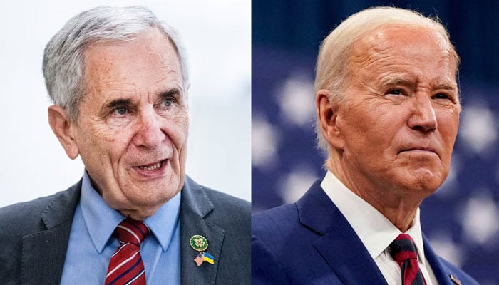 Democratic US lawmaker Lloyd Doggett (left) and US President Biden (right) — Reuters/file