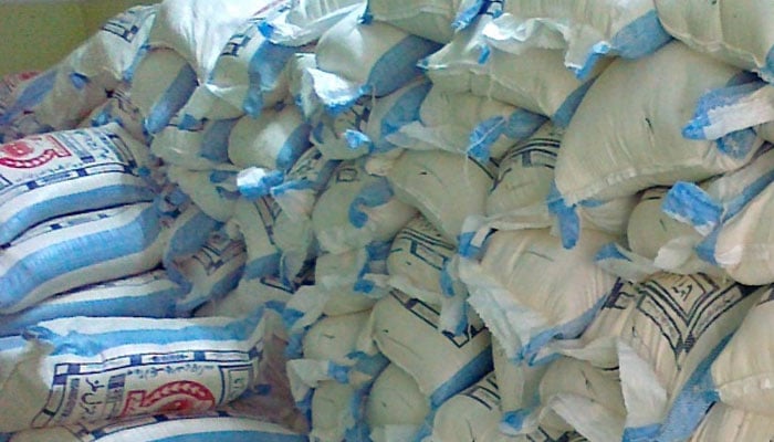 Bags of flour seen in this undated image.— The News/file