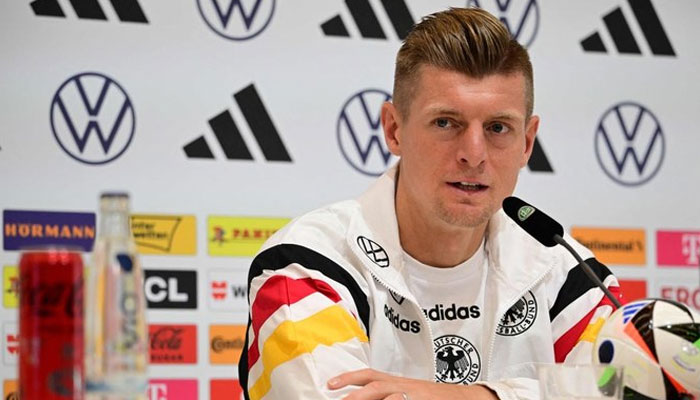 Germany’s midfielder Toni Kroos gives a press conference at the team’s base camp in Herzogenaurach, on Jul. 3, 2024, during the UEFA Euro 2024 championship. — AFP