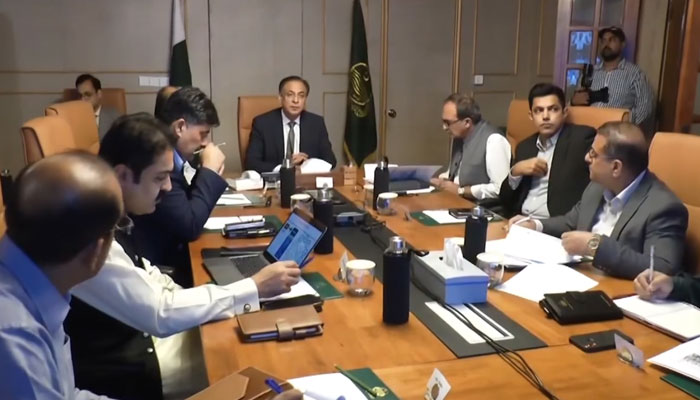 Chief Secretary Zahid Akhtar Zaman presides over a video link meeting of deputy commissioners at the Civil Secretariat on July 3, 2024. — Facebook/Chief Secretary Punjab