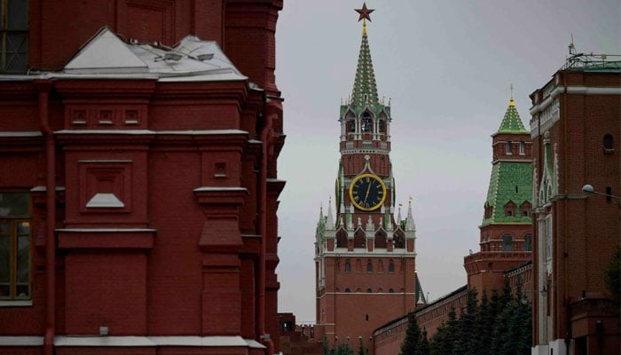 A view of the Kremlins Spasskaya tower in central Moscow. — AFP/File