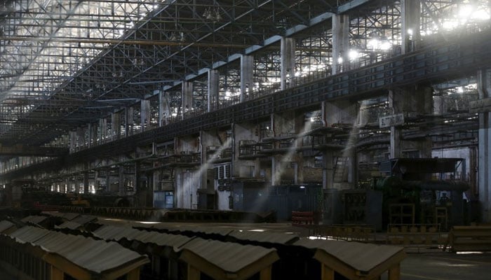 A general view of the deserted hot strip mill department of the Pakistan Steel Mills (PSM) on the outskirts of Karachi, Pakistan. — Reuters/File