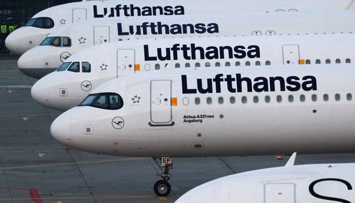 Lufthansa planes in Frankfurt on March 7, 2024. — Reuters
