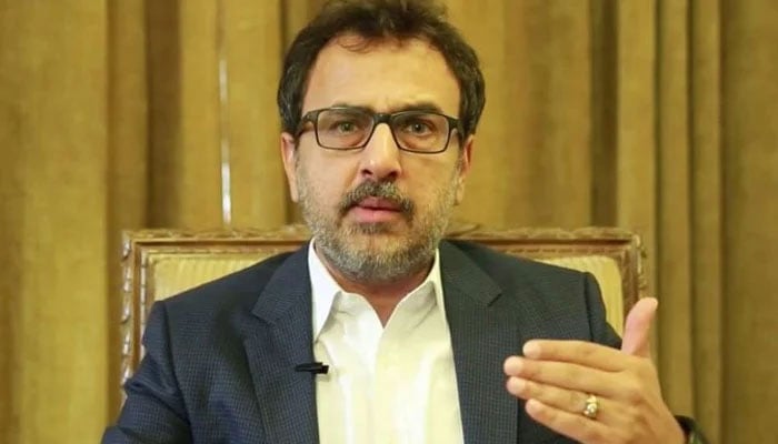 Minister for Energy Awais Leghari speaks at an interview. — x/GovtofPakistan/File