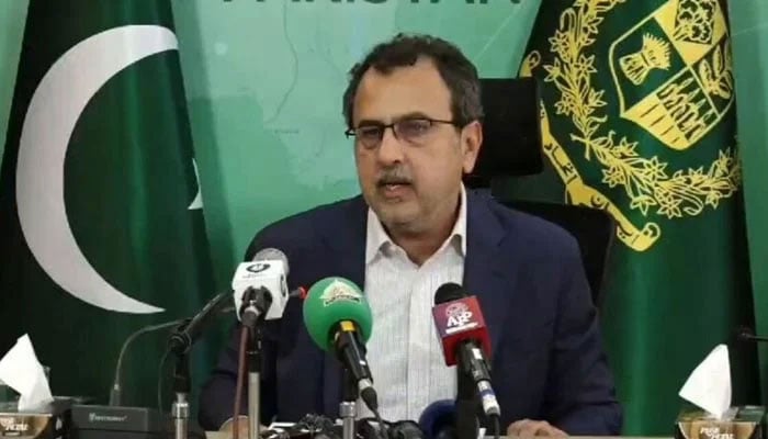 Energy Minister Awais Leghari is addressing a press conference in Islamabad. — APP/File