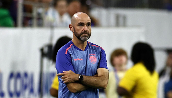 Ecuador coach Felix Sanchez Bas reacts at NRG Stadium, Houston, Texas, United States on July 4, 2024.— Reuters