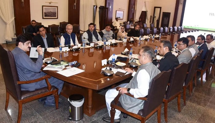 Sindh Chief Minister Syed Murad Ali Shah presides over a meeting of Excise, Taxation & Narcotic Control dept at CM House on July, 5 2024 — Facebook/Sindh Chief Minister House