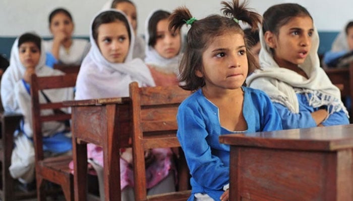 Girl students seen in a class room. — AFP/File