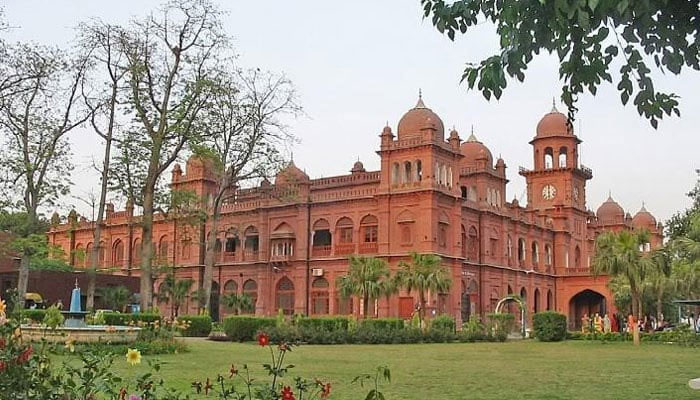 View of University of Punjab building in this image released on September 28, 2022. — Facebook/Anjuman e Urdu Oriental College Punjab University, Lahore/File