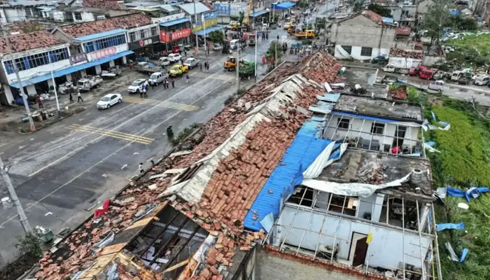 A representational image of houses after a tornado. — AFP/file