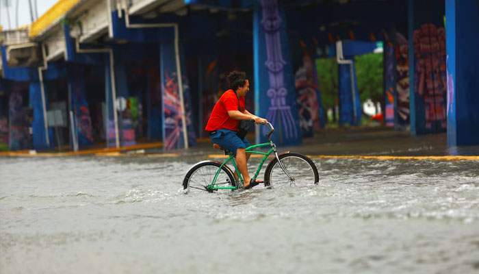 Hurricane Beryl slamming into Mexico´s Yucatan Peninsula on Friday.— Reuters/file