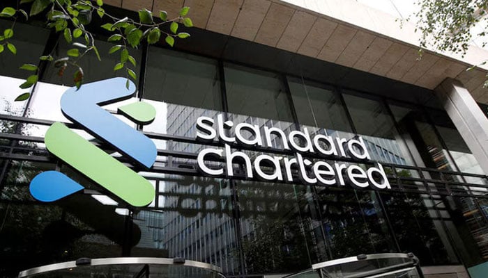 The Standard Chartered bank logo is seen at their headquarters in London, Britain, July 26, 2022. — Reuters