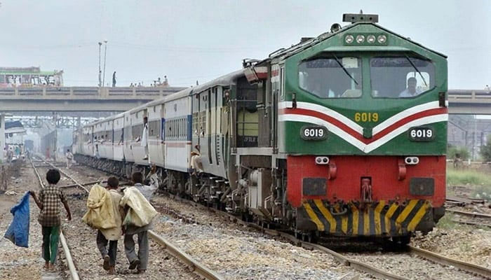 A passenger train of the Pakistan Railways is seen on its way. — PR website/File