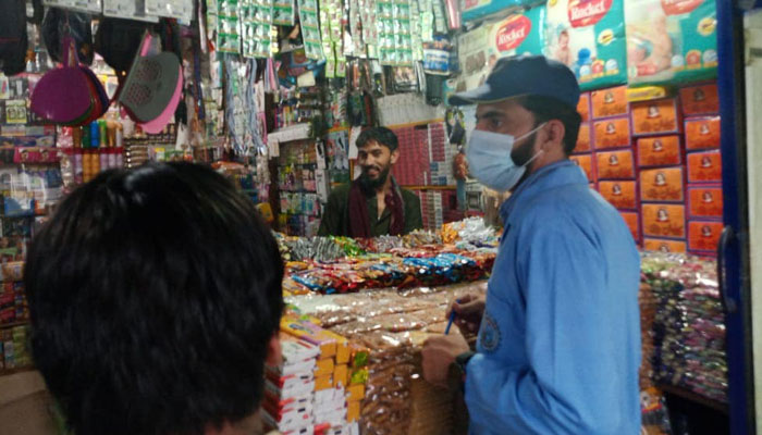 An official of Islamabad Food Authority visits a shop during an inspection drive in the federal capital in this image released on June 18, 2024. — Facebook/Islamabad Food Authority