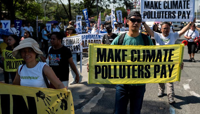 Protesters seek to hold polluters to account on the Global Day of Action for Climate Justice in Quezon City, Metro Manila, Philippines, on December 9, 2023. — Reuters