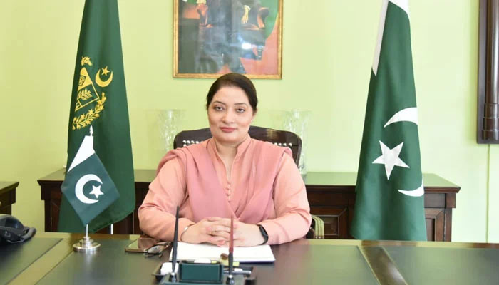 Coordinator to the prime minister on climate change Romina Khursheed Alam seen in this image. — Ministry of Climate Change and Environmental Coordination, Government of Pakistan.Website/File