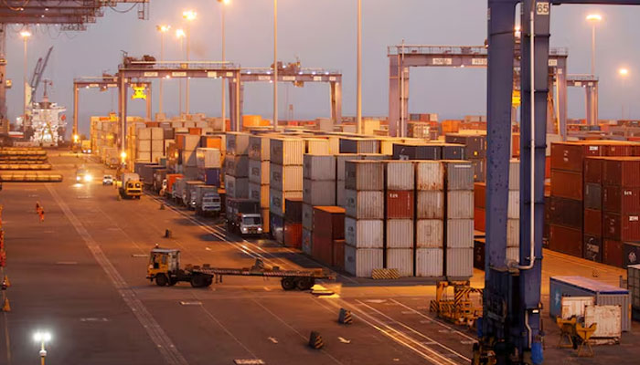 A general view of a container terminal is seen at Mundra Port, one of the ports handled by Indias Adani Port and Special Economic Zone Ltd, in the western Indian state of Gujarat on April 1, 2014. — Reuters