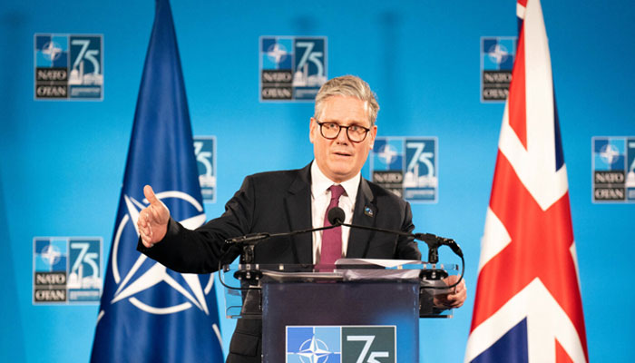 Britain’s Prime Minister Keir Starmer holds a press conference at the end of the NATO 75th anniversary summit at the Walter E. Washington Convention Center in Washington, DC on July 11, 2024. — AFP