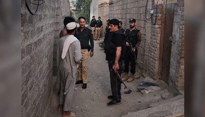 Mardan Police during a search operation on July 15, 2024. — Facebook/District Police Mardan KP