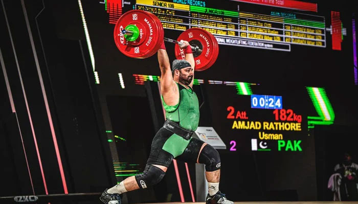 Pakistan’s weightlifter Usman Amjad Rathore. — Provided by reporter