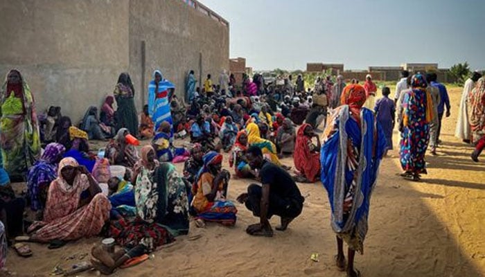 Sudanese refugees gather as Doctors Without Borders (MSF) teams assist the war-wounded from West Darfur, Sudan, in Adre hospital, Chad, June 16, 2023 in this handout image. — Reuters