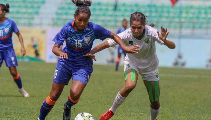 A representative image of a womens football game. — Facebook@WomenFootballPakistan/file