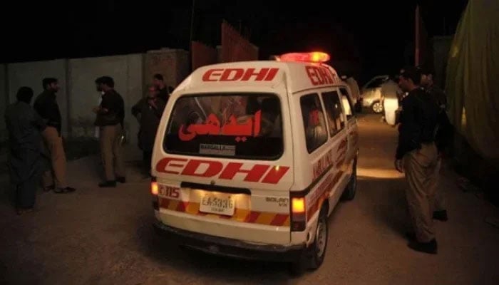 A representational image showing ambulance parked at an incident site. — AFP/File