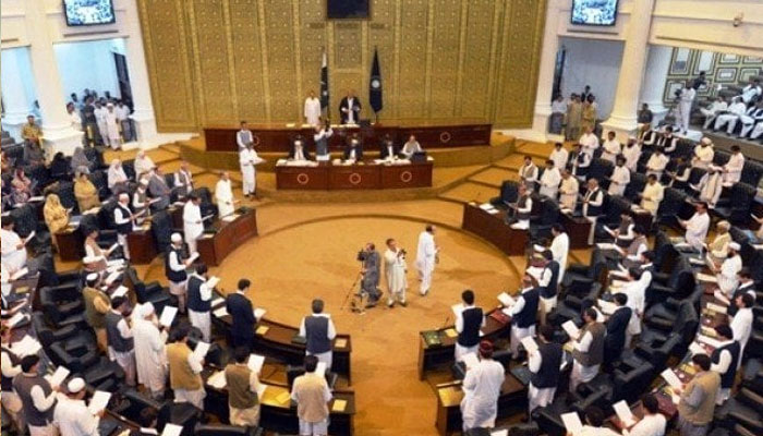 An inside view of the Khyber Pakhtunkhwa Assembly. — AFP/file